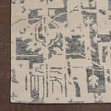 nourison silk shadows sha19 ivory grey rug