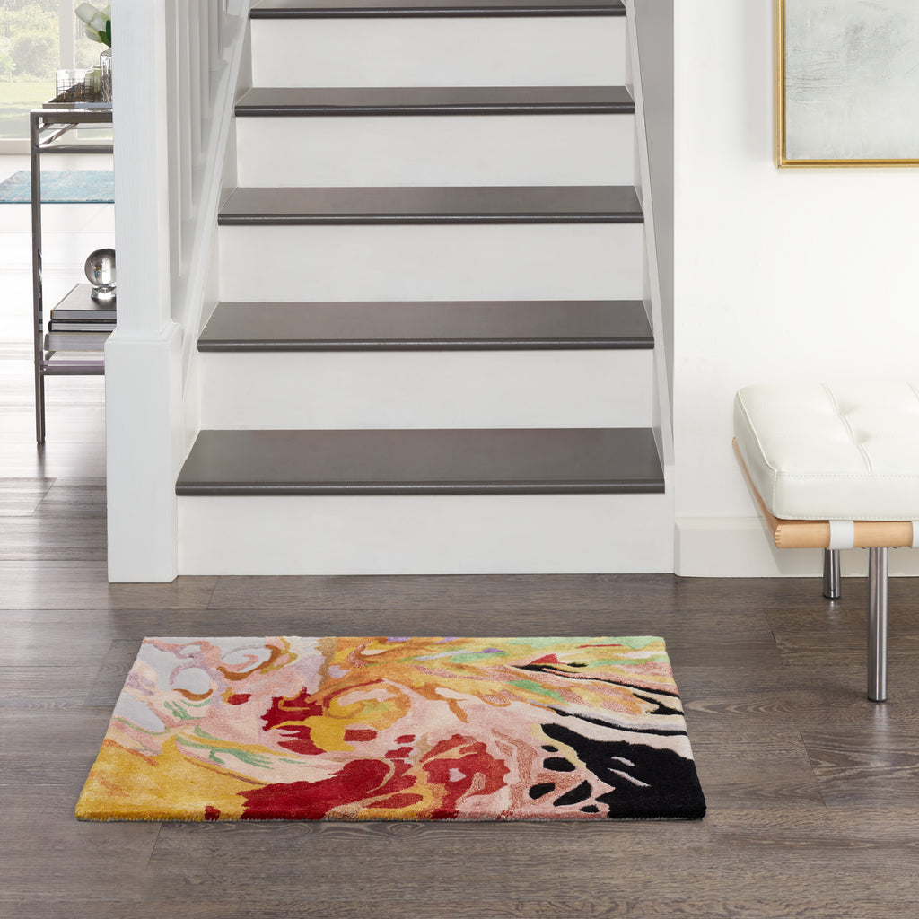 nourison prismatic prs21 multicolor rug