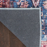 nourison grand washables grw06 blue brick rug