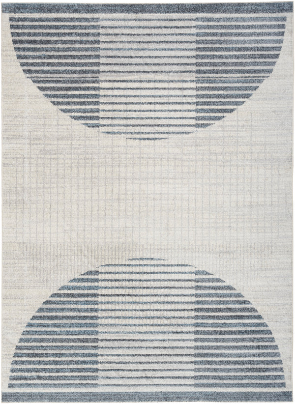 nourison astra machine washable asw03 ivory blue rug