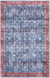 nourison grand washables grw06 blue brick rug
