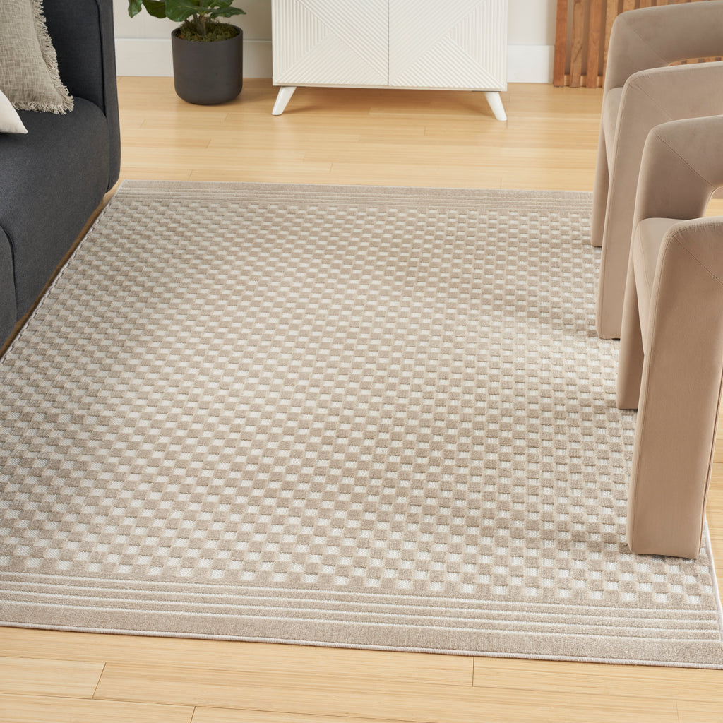 nourison care free caf02 beige rug
