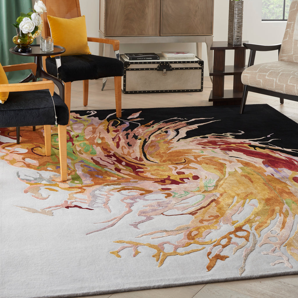 nourison prismatic prs21 multicolor rug
