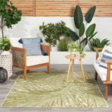 nourison aloha alh41 ivory green rug