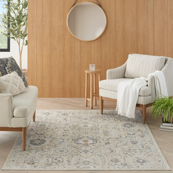nourison oushak home ous01 cream rug