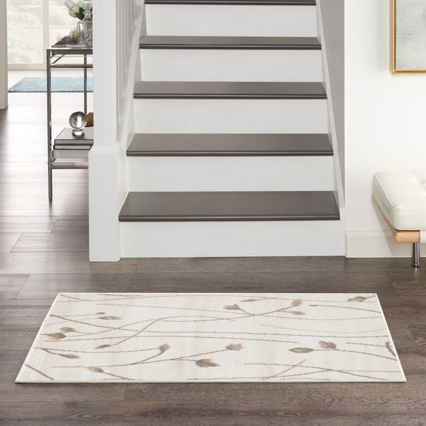 nourison grafix grf15 ivory beige rug