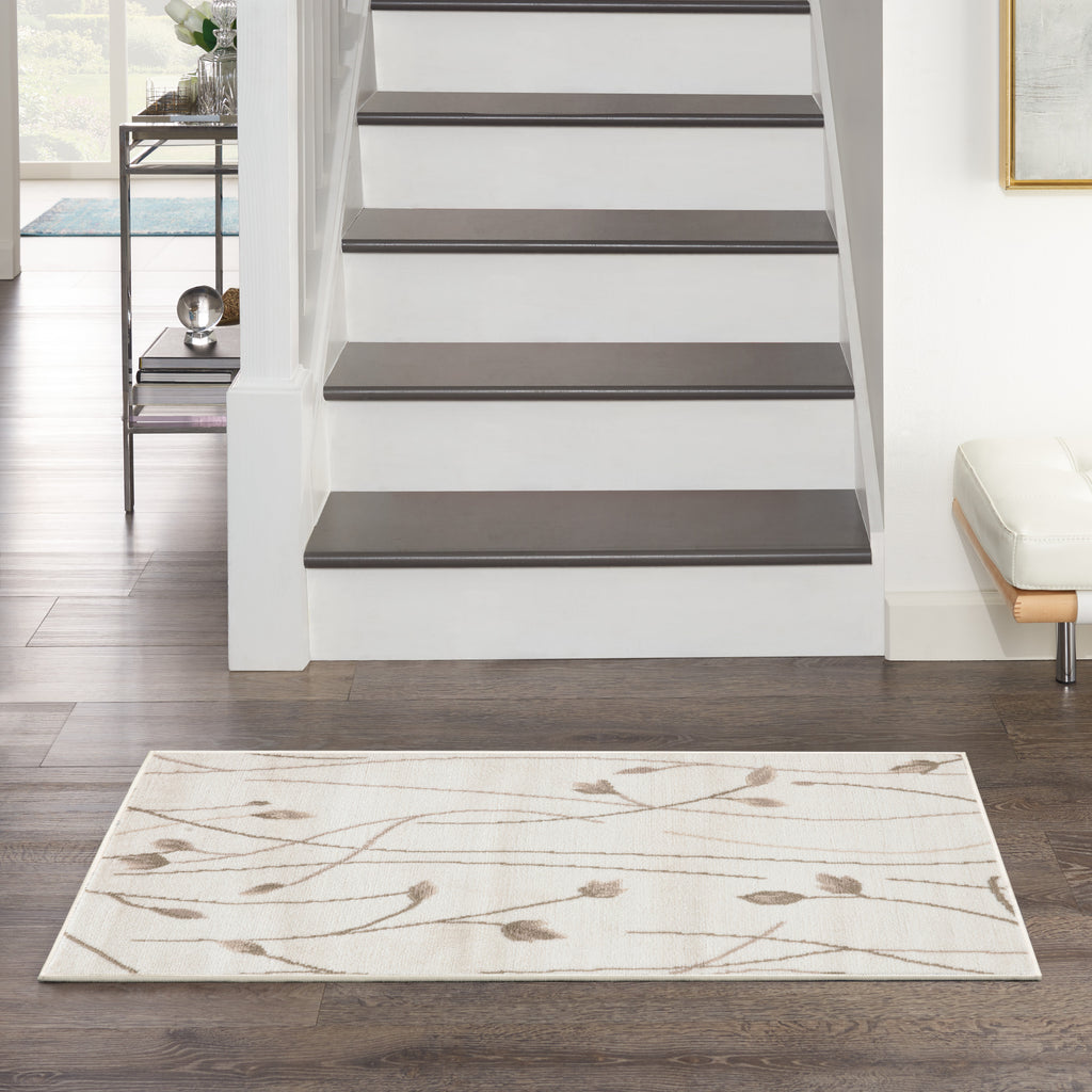 nourison grafix grf15 ivory beige rug