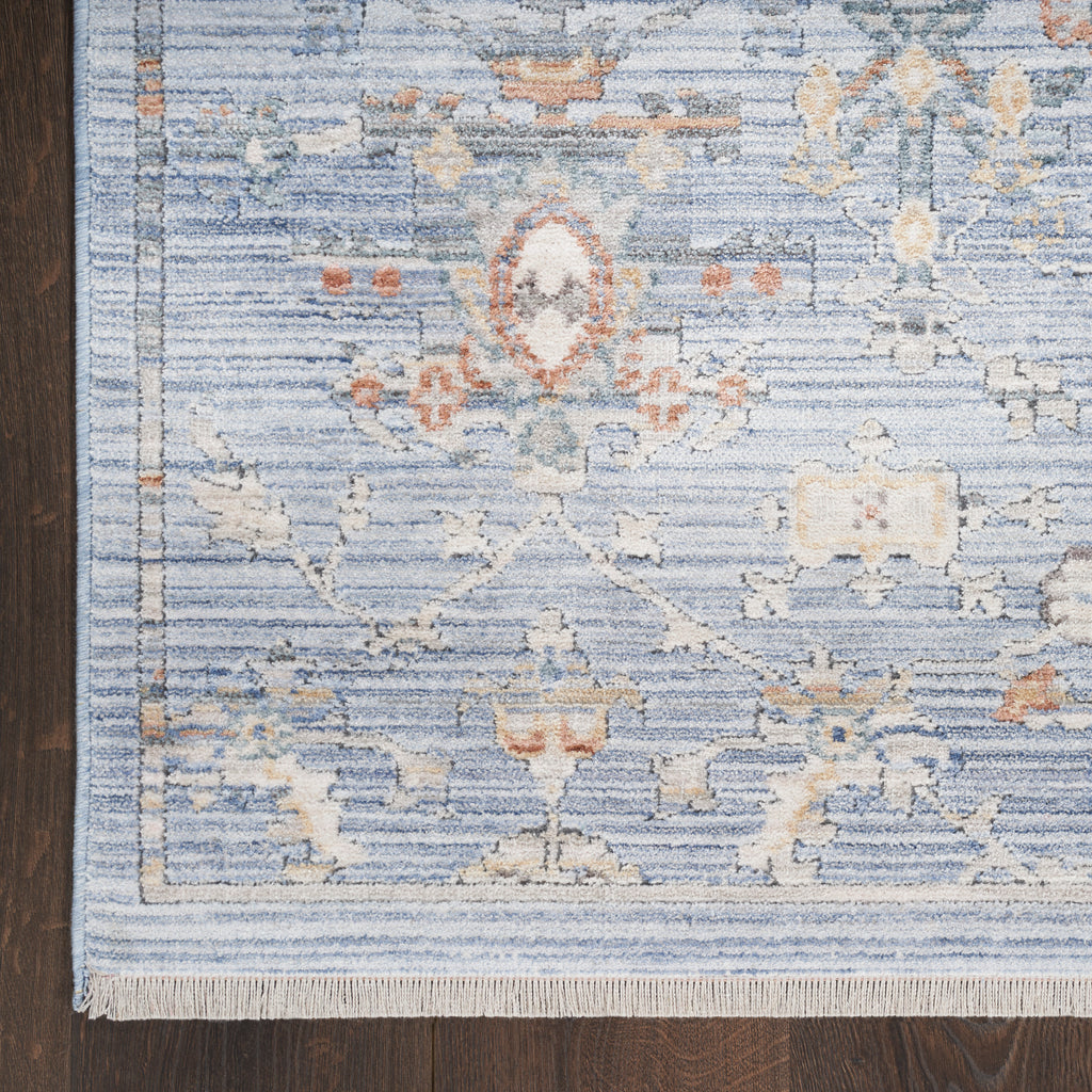 nourison elegant heirlooms elh02 blue ivory rug