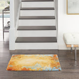 nourison prismatic prs29 gold multicolor rug