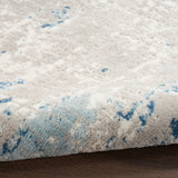 nourison quarry qua01 ivory grey blue rug
