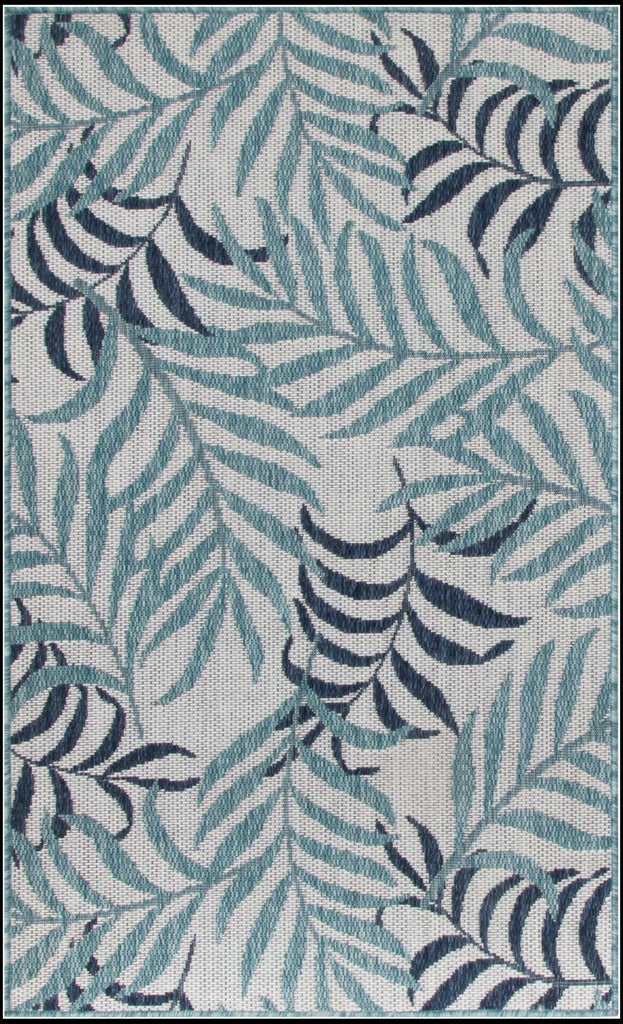 nourison garden oasis goa01 blue rug