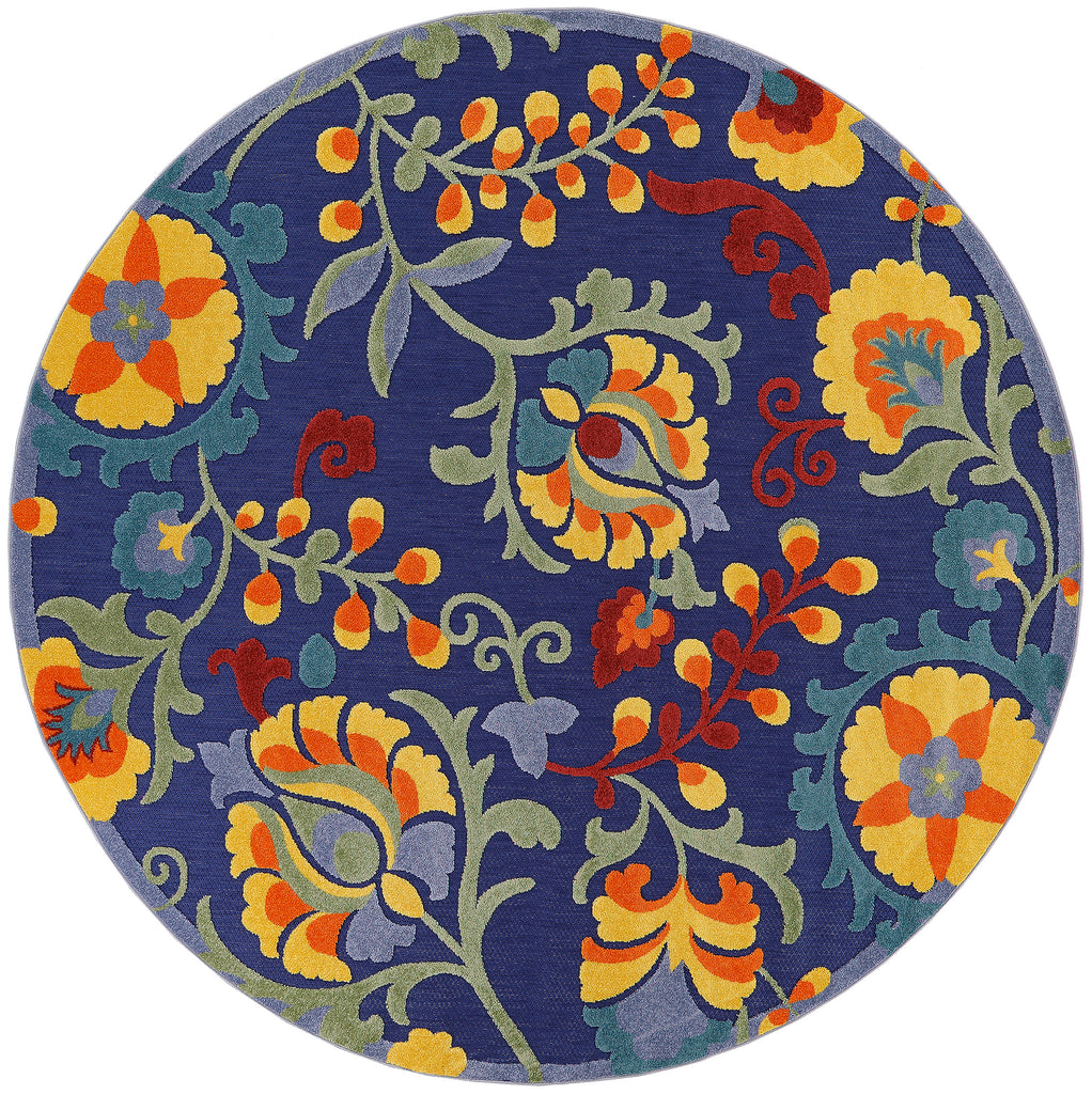 nourison aloha alh17 navy multicolor rug