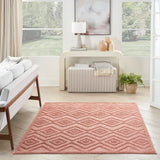 nourison versatile nrv01 coral orange rug