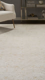 nourison cozy shimmer csh01 ivory gold rug