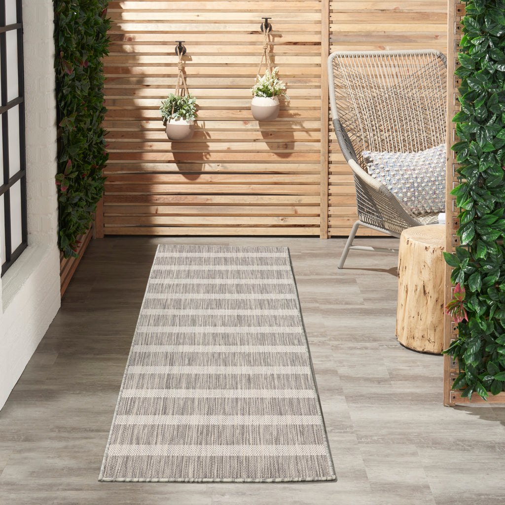 nourison positano pos03 grey ivory rug