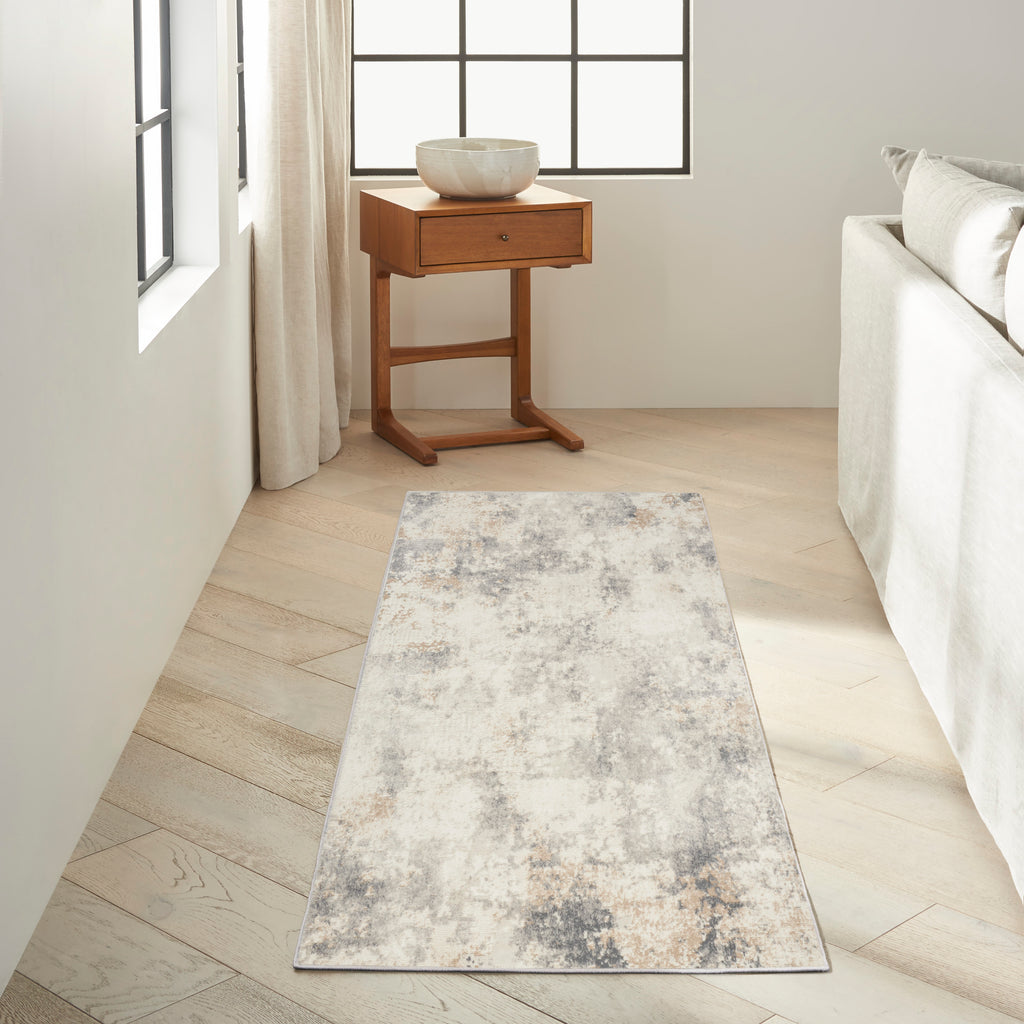 nourison ck005 enchanting ech07 ivory grey rug