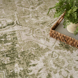 nourison astra machine washable asw12 ivory green rug