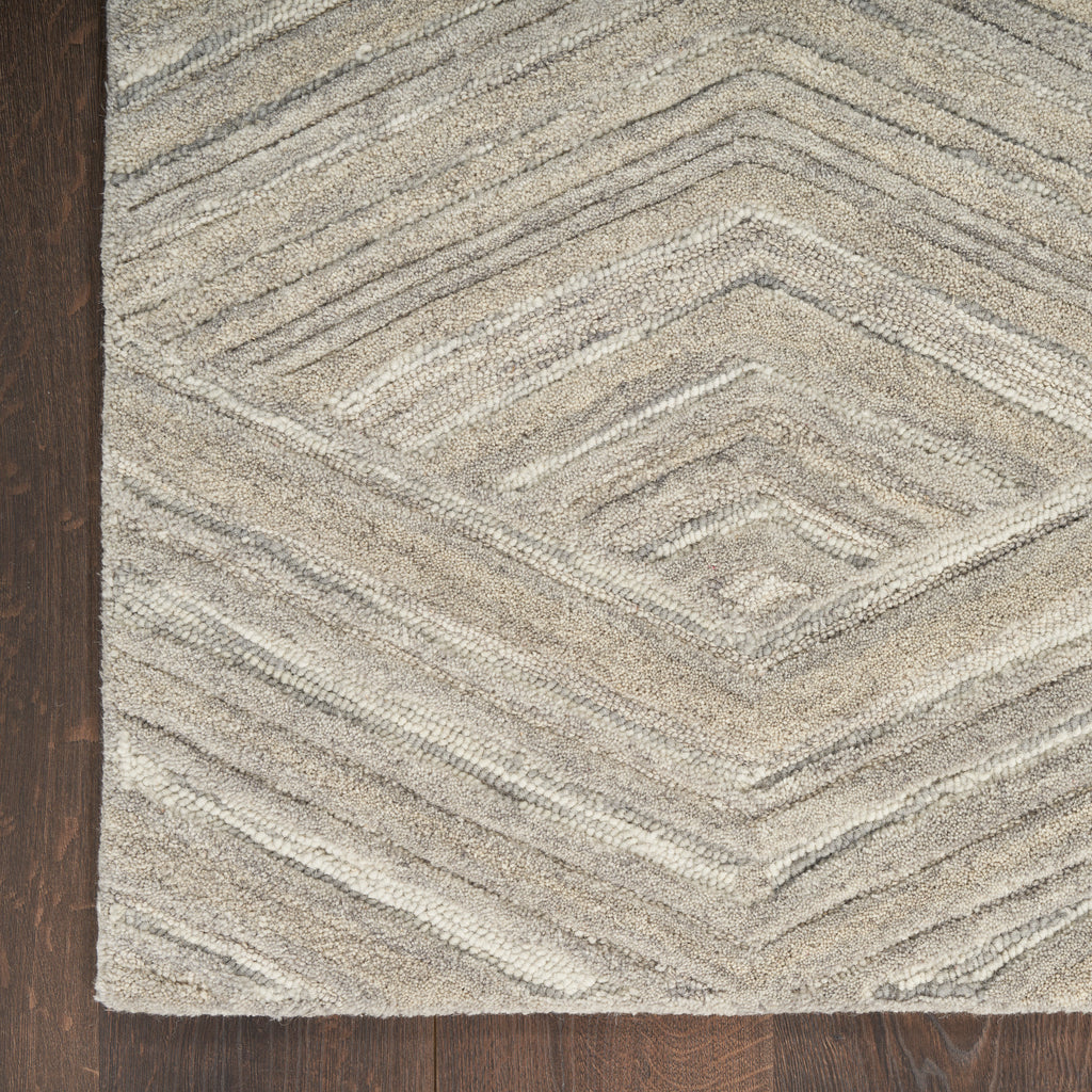 nourison graceful gru03 grey rug