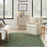 nourison easy care nes01 green rug