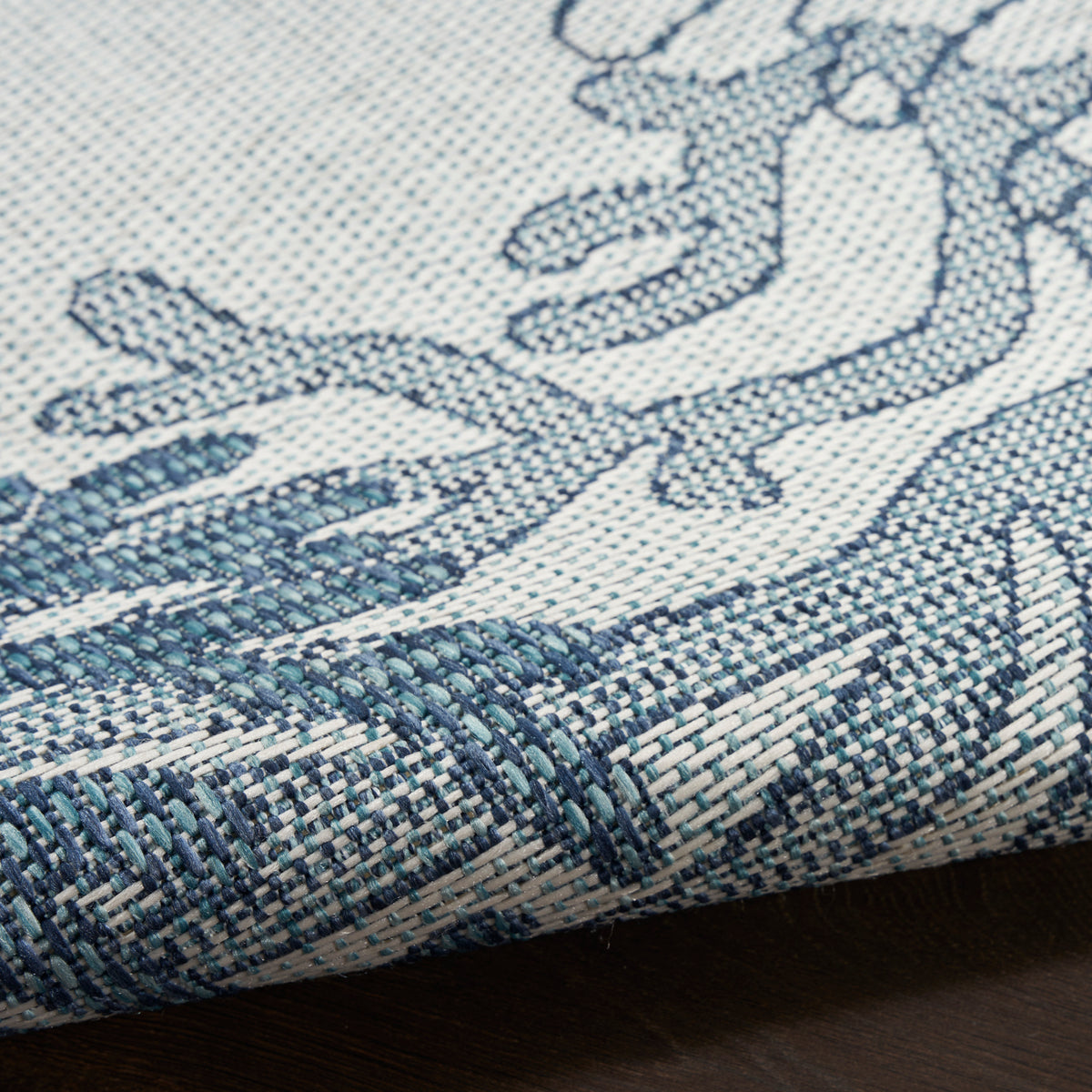 nourison garden oasis goa05 blue rug