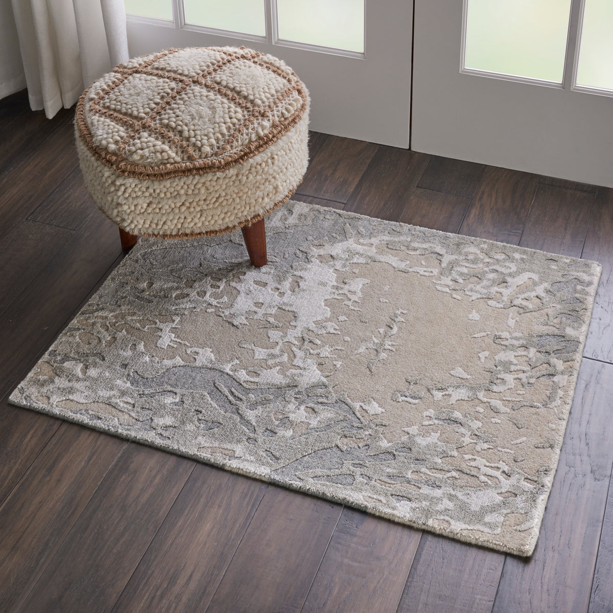 nourison silk shadows sha17 sand rug
