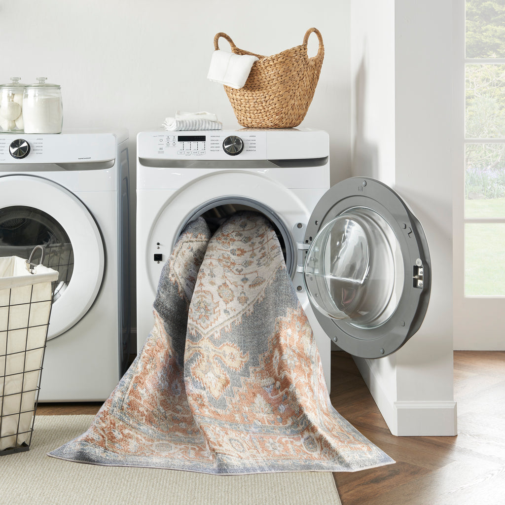 nourison astra machine washable asw11 denim multicolor rug