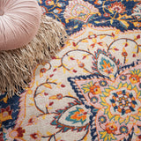 nourison passion psn22 navy multicolor rug