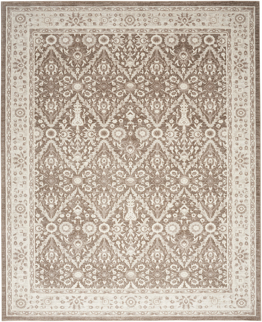 nourison eco cycle ecy04 ivory mocha rug