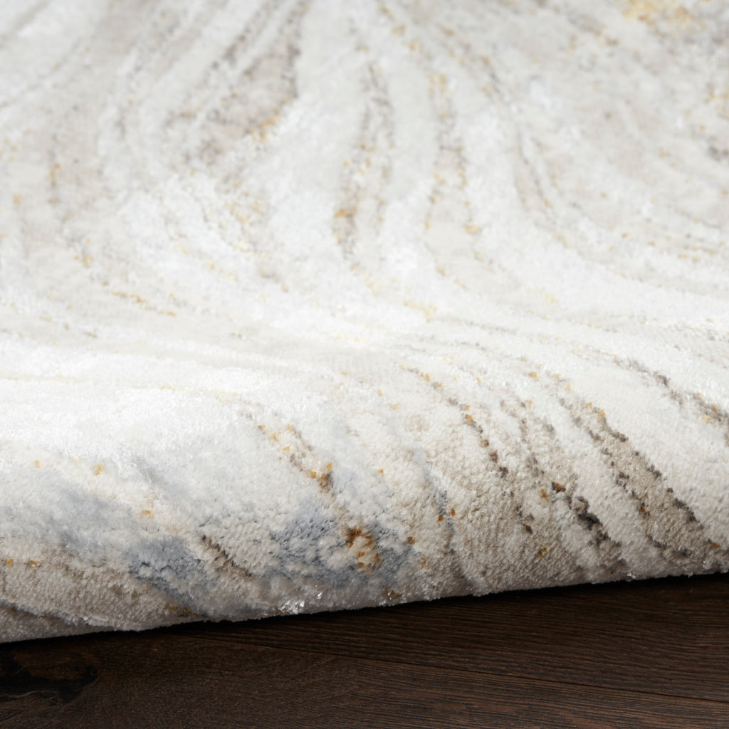 nourison glitz glz22 grey gold rug