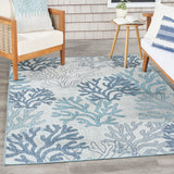 nourison garden oasis goa05 blue rug