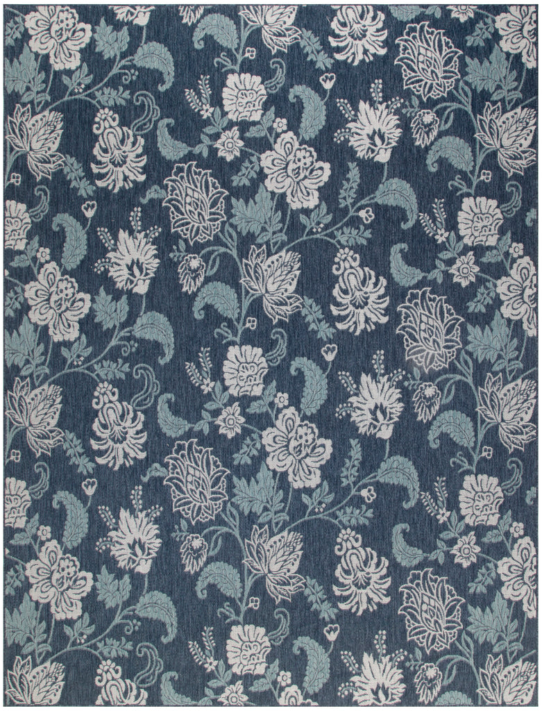 nourison garden oasis goa03 navy rug