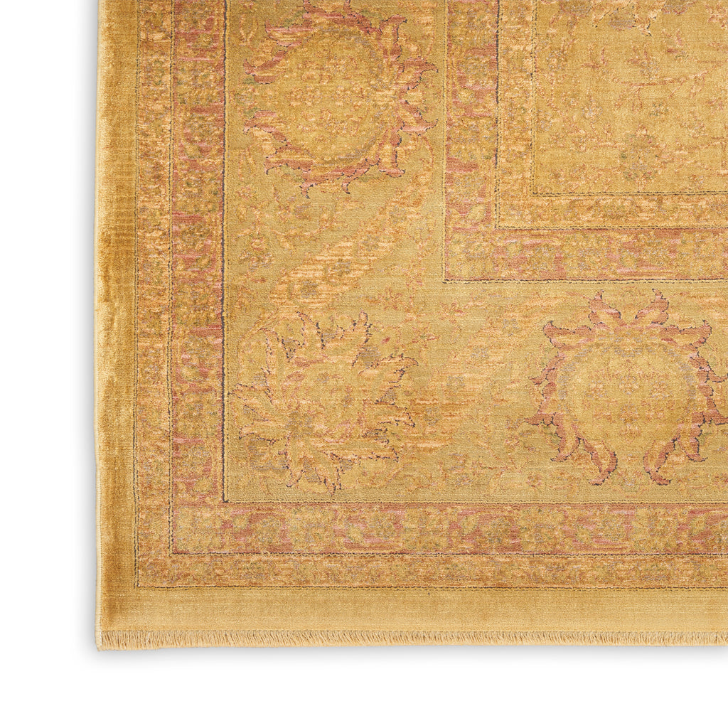 nourison luxurious lrs02 gold rug