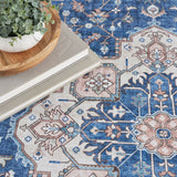 nourison fulton ful10 navy ivory rug