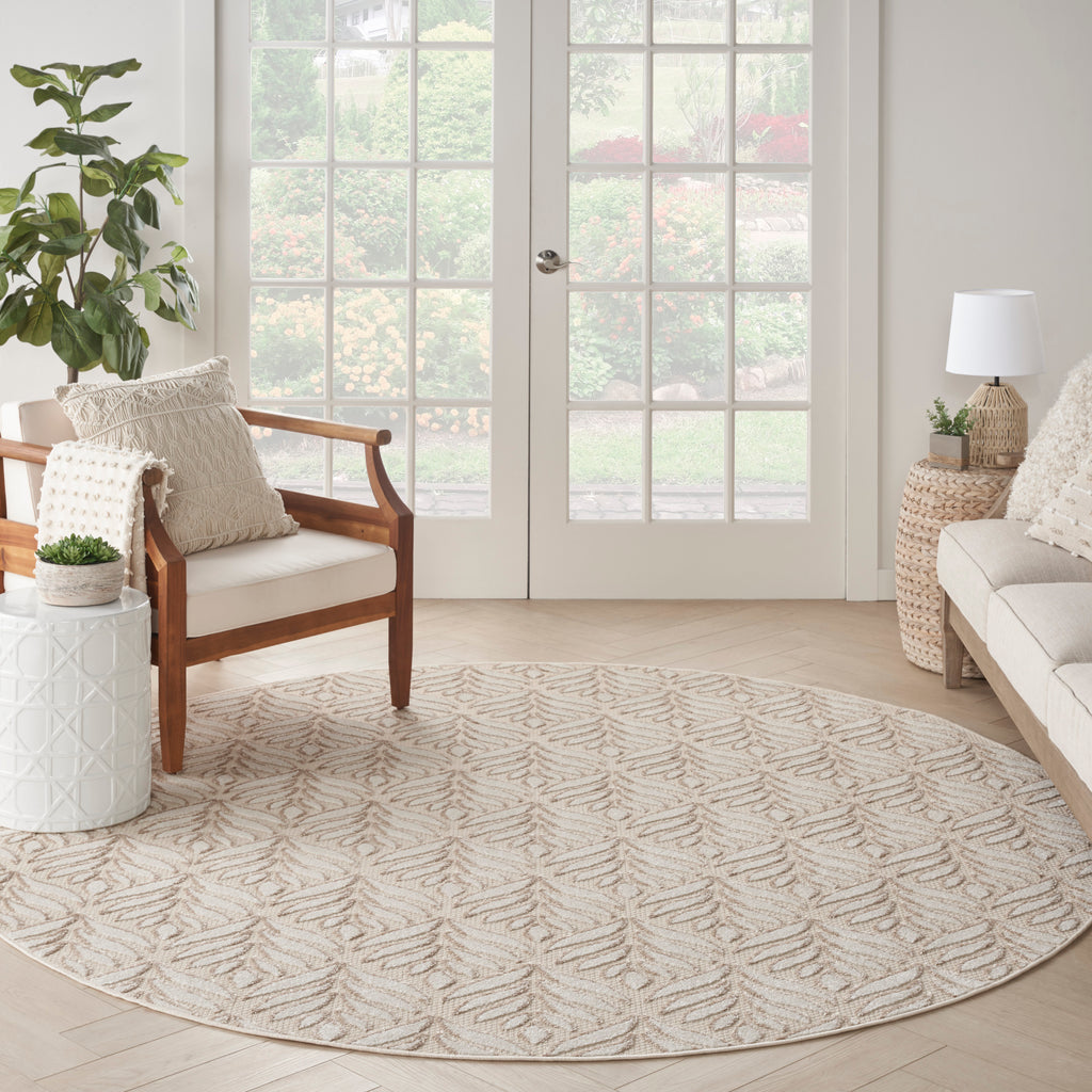 nourison aloha alh35 ivory grey rug