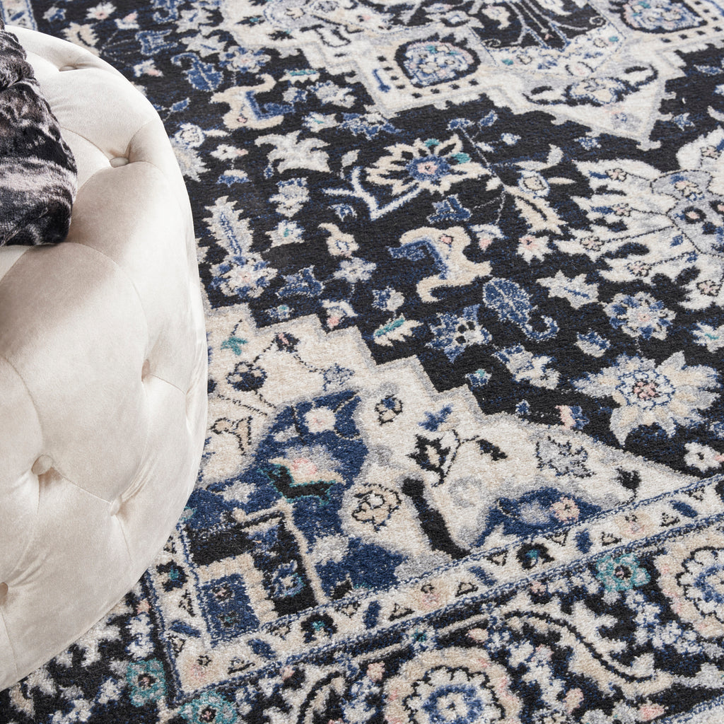 nourison passion psn33 black ivory rug