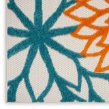 nourison aloha alh05 turquoise multicolor rug