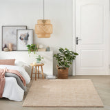 nourison cozy shimmer csh01 beige gold rug