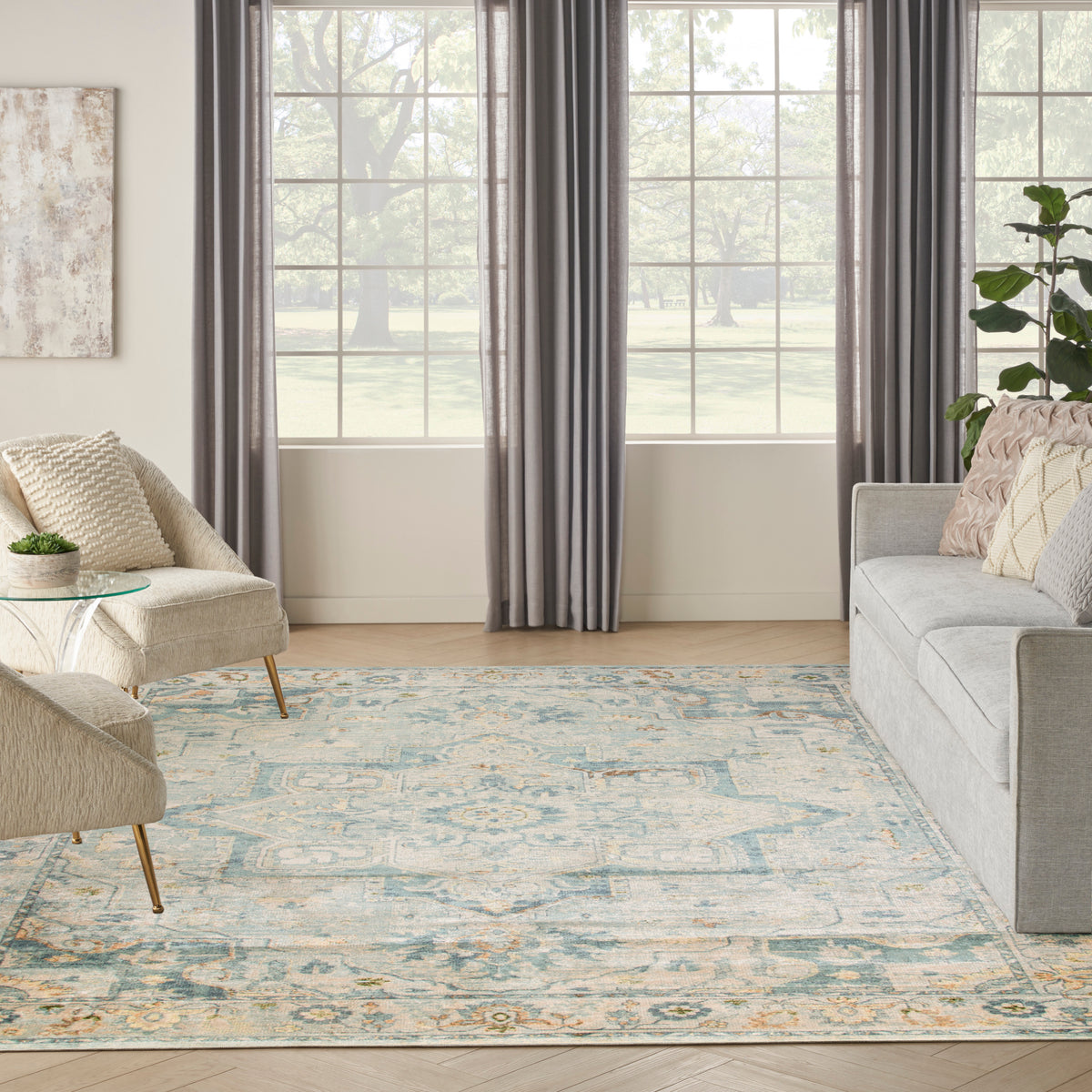 nourison astra machine washable asw12 light blue rug