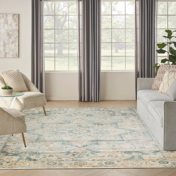 nourison astra machine washable asw12 light blue rug