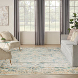 nourison astra machine washable asw12 light blue rug