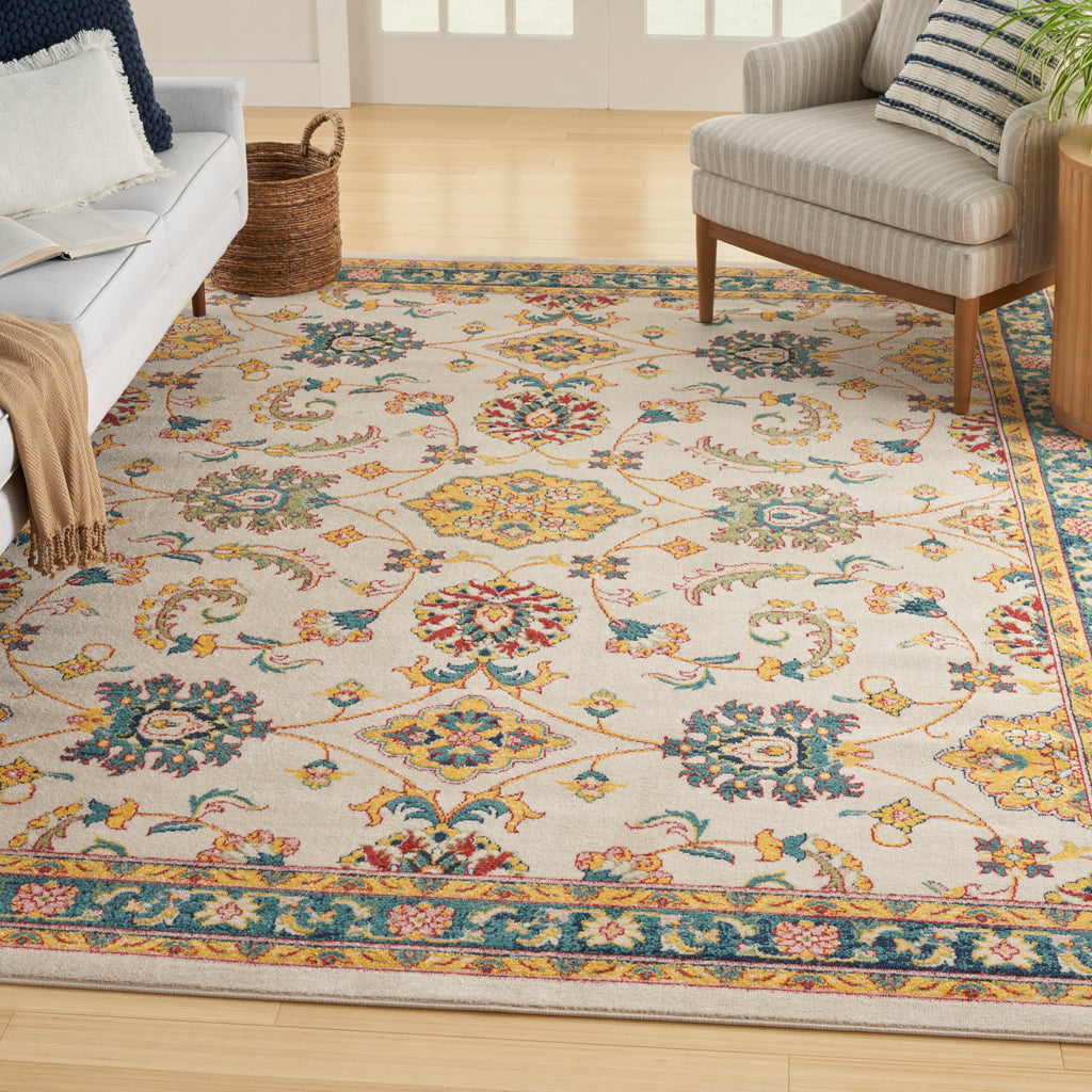 nourison nourison essentials nre05 ivory gold rug