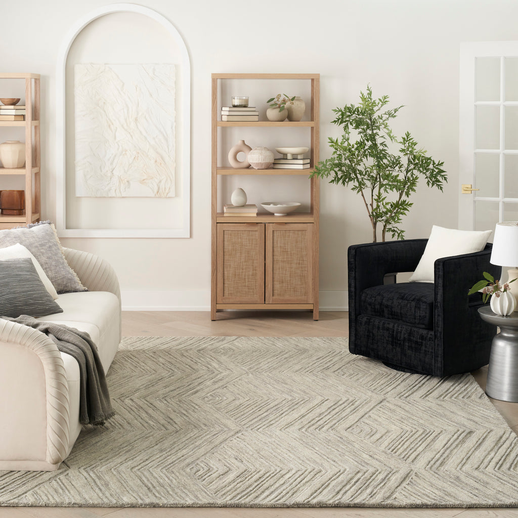 nourison graceful gru03 grey rug