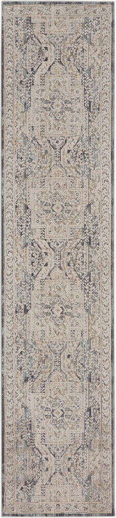 nourison lynx lnx01 ivory charcoal rug