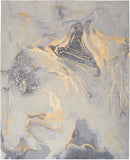 nourison prismatic prs28 grey gold rug