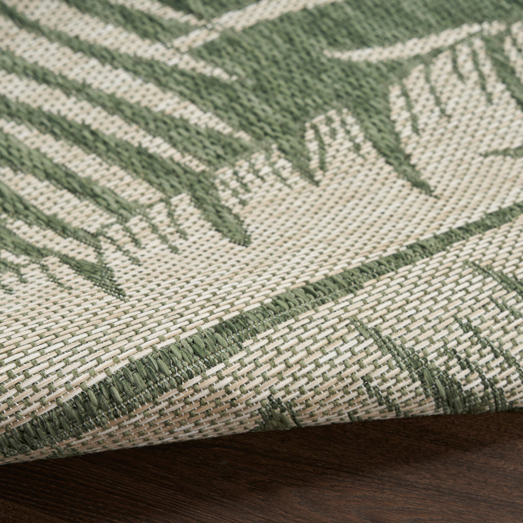 nourison garden oasis goa02 green ivory rug