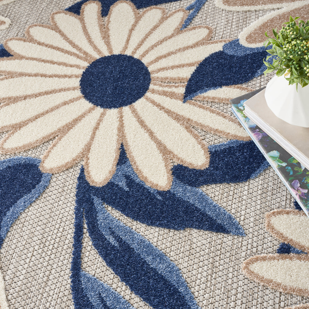 nourison aloha alh33 blue grey rug