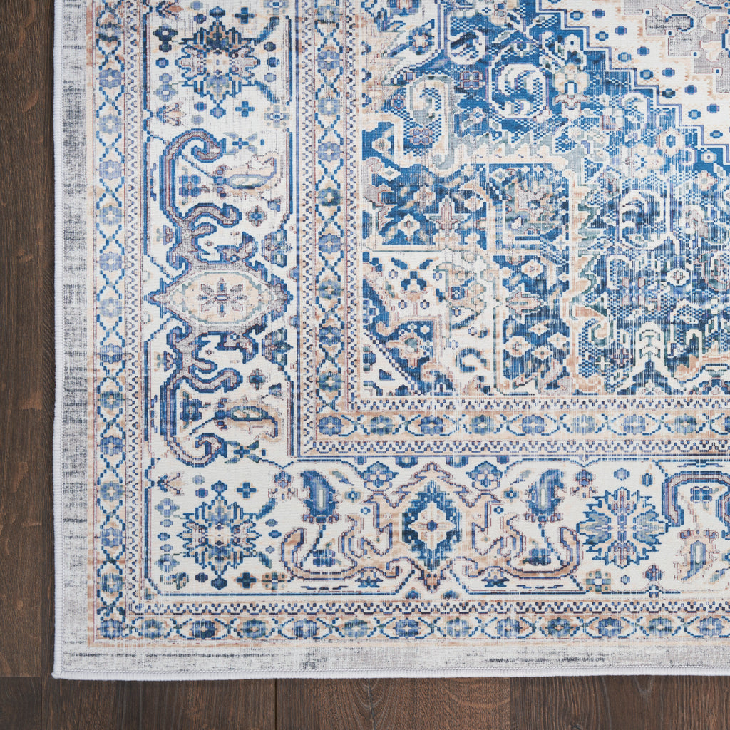 nourison vintage home vnh01 beige blue rug