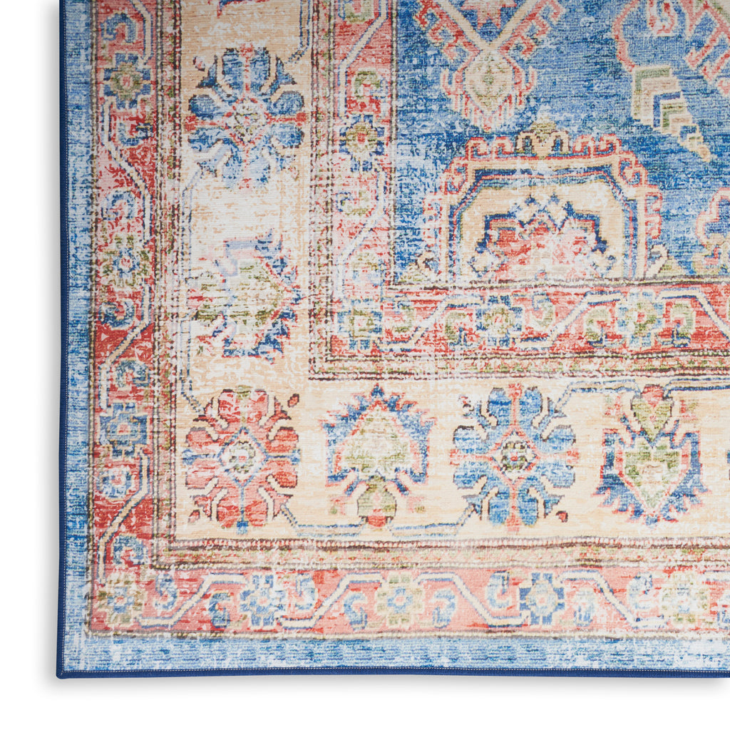 nourison fulton ful08 blue ivory rug