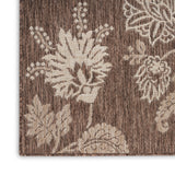 nourison garden oasis goa03 mocha rug