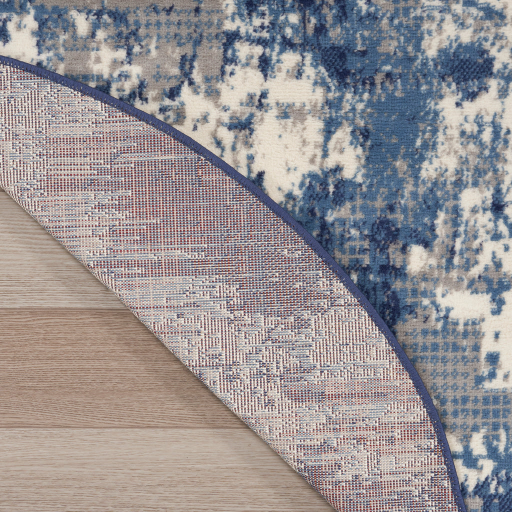 nourison grafix grf38 navy blue rug